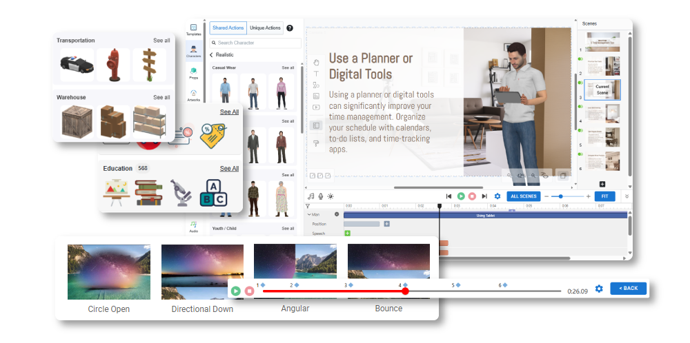 Create slideshow video easily with VP Online Animation Maker.