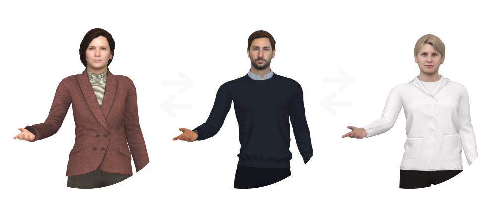 Easy to swap characters without changing the action customization.